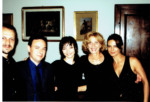 2002. Stefano Cardi e Giuseppe Pelura con Marisa Paredes, Maria de Medeiros, Laura Morante. Portogallo. Concerto per gli 80 anni di Saramago